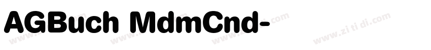AGBuch MdmCnd字体转换